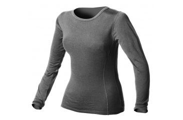 Image of Ossipee Mid-Weight Crew - Womens-Charcoal Grey Heather-X-Small