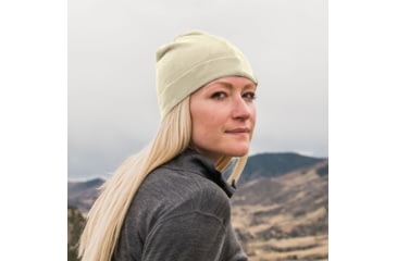 Image of Minus33 Ridge Cuff Wool Beanie Hat, Natural, One Size, 3580NC
