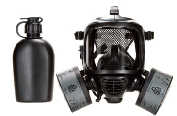 Image of MIRA Safety CM-6M Tactical Gas Mask w/ Drinking System, Black, Medium, CM6M