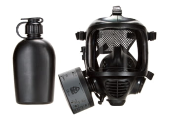Image of MIRA Safety CM-6M Tactical Gas Mask w/ Drinking System, Black, Medium, CM6M