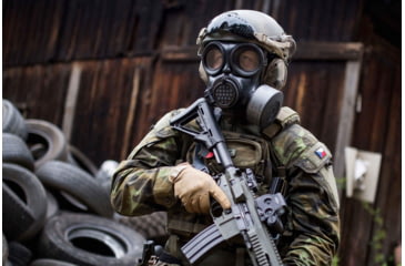 Image of MIRA Safety CM-7M Military Gas Mask, Black, Small, CM7M1, EDEMO1