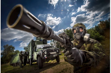 Image of MIRA Safety CM-7M Military Gas Mask, Black, Small, CM7M1, EDEMO1