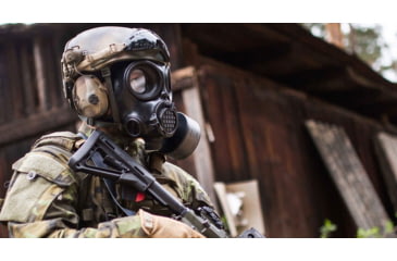 Image of MIRA Safety CM-7M Military Gas Mask, Black, Small, CM7M1, EDEMO1