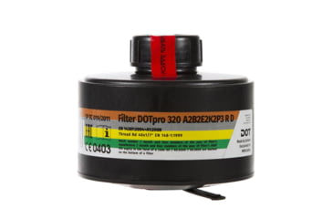 Image of MIRA Safety DotPro 320 40mm Gas Mask Filter, Black, DOTPRO326