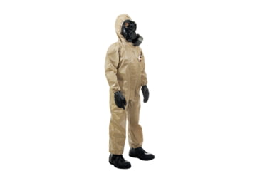 Image of MIRA Safety Protective CBR Hazmat Suit - Kids, Yellow, Small/Medium, HAZSUITSMMD