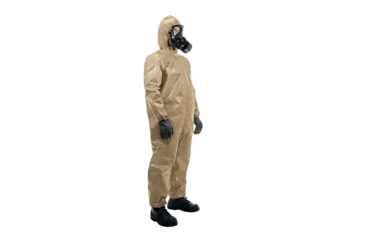Image of MIRA Safety Protective CBR Hazmat Suit - Kids, Yellow, Small/Medium, HAZSUITSMMD