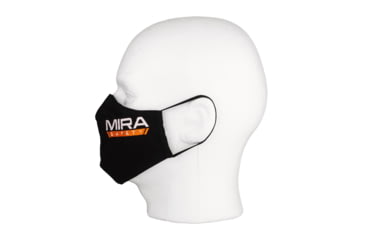 Image of MIRA Safety Protective Face Mask Kit w/Silverplus Biocidal Technology, Black, Medium, PROMASK1
