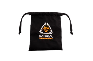 Image of MIRA Safety Protective Face Mask Kit w/Silverplus Biocidal Technology, Black, Medium, PROMASK1