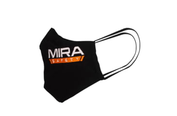 Image of MIRA Safety Protective Face Mask Kit w/Silverplus Biocidal Technology, Black, Medium, PROMASK1