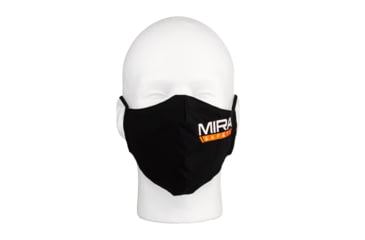 Image of MIRA Safety Protective Face Mask Kit w/Silverplus Biocidal Technology, Black, Medium, PROMASK1