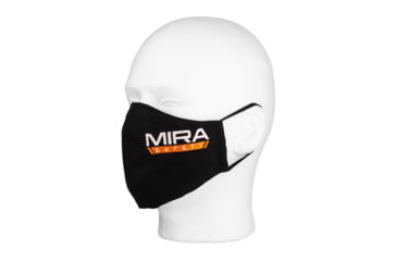 Image of MIRA Safety Protective Face Mask Kit w/Silverplus Biocidal Technology, Black, Medium, PROMASK1