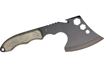 Image of Miscellaneous Compact Axe,3.375in,Gray/Tan Wood Onlay Handle M4155