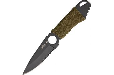 Image of Miscellaneous Neck Fixed Blade Knife,2.75in,Drop Point Blade,Od Green Nylon Cord Wrapped Handle M4240