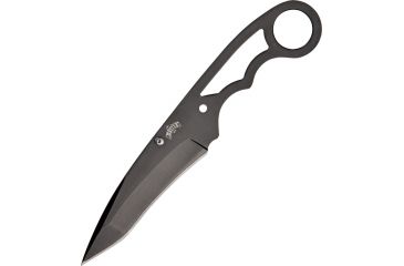 Image of Miscellaneous Neck Fixed Blade Knife,3.375in,Tanto Blade Black,Skeletonized Handle M4236
