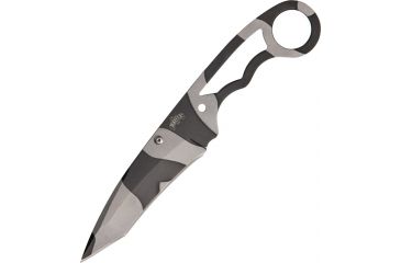 Image of Miscellaneous Neck Fixed Blade Knife,3.375in,Tanto Blade Urban Camo,Skeletonized Handle M4238