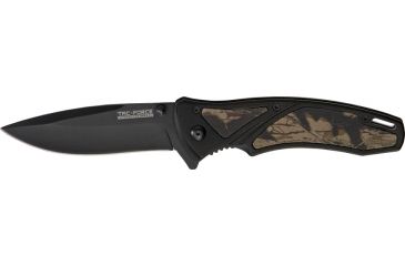 Image of Miscellaneous Speed Assisted Camo Folding Knife,3.375in,Black Assisted Opening Blade,Black Alum Handle Camo Inserts M3835