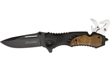 Image of Miscellaneous Speed Assisted Rescue Folding Knife,3.25in,Black 440 Stainless Blade ,Black Alum Handle M4120