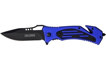 Image of Miscellaneous Speed Assisted Two Tone Folding Knife,3.25in,Assisted Opening Blade,Electric Blue Anodized Alum Handle M3842