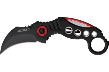 Image of Miscellaneous Speed Karambit Folding Knife,2.875in,Assisted Opening Curved Blade,Black Anodized Alum Handle M959