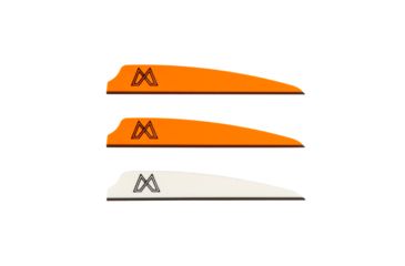 Image of Mission Crossbows Replacement Vanes - 36 Pack, White/Orange, 80798