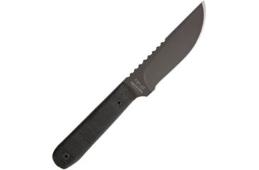 Image of Mission CSP A2 Fixed Blade Black G-10 Fixed Blade Knife, 5.25in, A2 Tool Steel, Drop Point, Black, G10 Handle MS1917