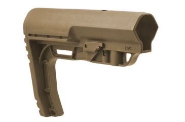 Image of Mission First Tactical Battlelink Minimalist Stock Military For Mil Spec Size 1.148 Diameter Receiver Extensions Flat Dark Earth