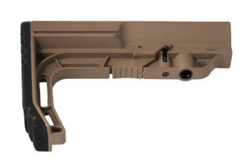 Image of Mission First Tactical Battlelink Minimalist Stock Military For Mil Spec Size 1.148 Diameter Receiver Extensions Scorched Dark Earth