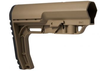 Image of Mission First Tactical Battlelink Minimalist Stock Military For Mil Spec Size 1.148 Diameter Receiver Extensions Scorched Dark Earth