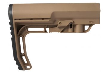 Image of Mission First Tactical Battlelink Minimalist Stock Military For Mil Spec Size 1.148 Diameter Receiver Extensions Scorched Dark Earth