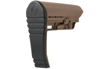 Image of Mission First Tactical Battlelink Minimalist Stock Military For Mil Spec Size 1.148 Diameter Receiver Extensions Scorched Dark Earth