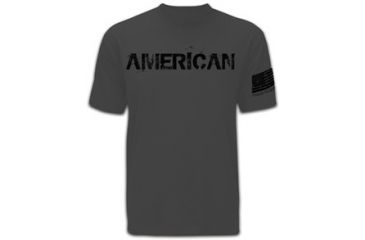 Image of Mission First Tactical American T-Shirt, Grey, Small MFTAMT-GY-S