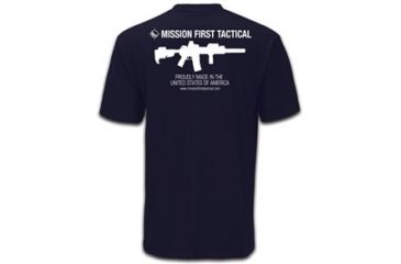 Image of Mission First Tactical American T-Shirt, Navy Blue, Small MFTAMT-N-S