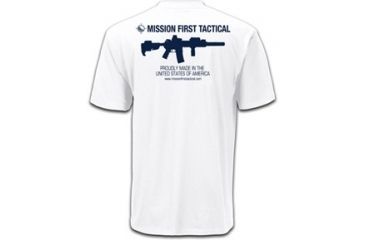 Image of Mission First Tactical American T-Shirt, White, Small MFTAMT-WH-S