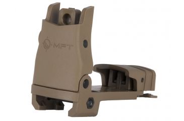 Image of Mission First Tactical Back Up Polymer Flip Up Rear Sight With Windage Adjustment Scorched Dark Earth