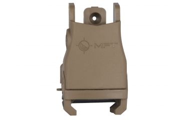 Image of Mission First Tactical Back Up Polymer Flip Up Rear Sight With Windage Adjustment Scorched Dark Earth