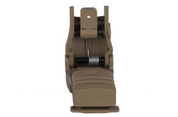 Image of Mission First Tactical Back Up Polymer Flip Up Rear Sight With Windage Adjustment Scorched Dark Earth