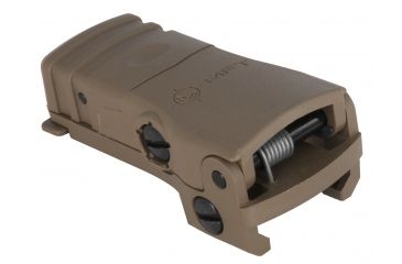 Image of Mission First Tactical Back Up Polymer Flip Up Rear Sight With Windage Adjustment Scorched Dark Earth