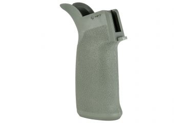 Image of Mission First Tactical Engage AR15/M16 Pistol Grip with 15 degree angle and no finger grooves, Foliage Green, EPG16V2-FG