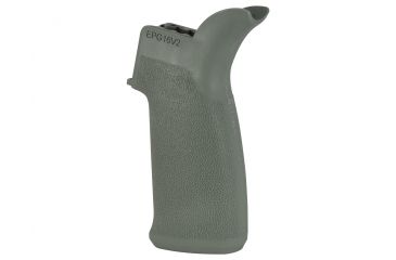 Image of Mission First Tactical Engage AR15/M16 Pistol Grip with 15 degree angle and no finger grooves, Foliage Green, EPG16V2-FG
