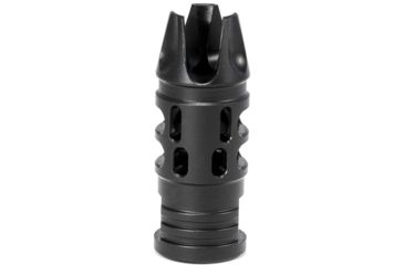 Image of Mission First Tactical Evolv AR15 Muzzle Device 1, w/pre drilled tapping hole, Black, E2ARMD1RSC