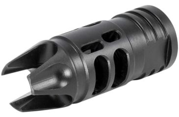 Image of Mission First Tactical Evolv AR15 Muzzle Device 1, w/pre drilled tapping hole, Black, E2ARMD1RSC
