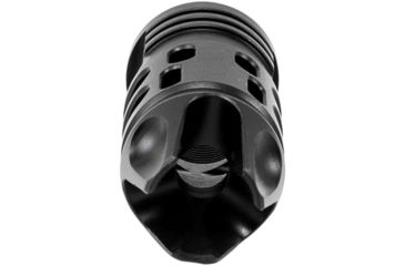Image of Mission First Tactical Evolv AR15 Muzzle Device 1, w/pre drilled tapping hole, Black, E2ARMD1RSC