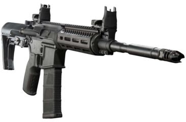 Image of Mission First Tactical Evolv AR15 Muzzle Device 1, w/pre drilled tapping hole, Black, E2ARMD1RSC