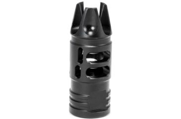 Image of Mission First Tactical Evolv AR15 Muzzle Device 1, w/pre drilled tapping hole, Black, E2ARMD1RSC