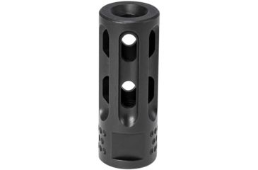 Image of Mission First Tactical Evolv AR15 Muzzle Device 2, w/pre drilled tapping hole, Black, E2ARMD2RSC