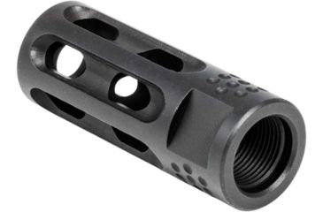 Image of Mission First Tactical Evolv AR15 Muzzle Device 2, w/pre drilled tapping hole, Black, E2ARMD2RSC