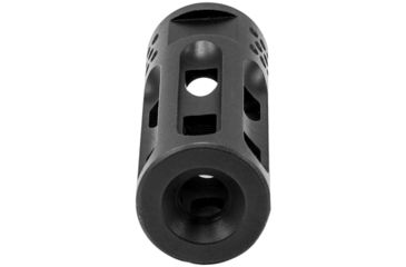 Image of Mission First Tactical Evolv AR15 Muzzle Device 2, w/pre drilled tapping hole, Black, E2ARMD2RSC