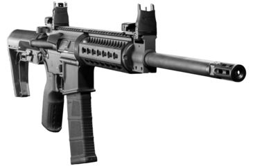 Image of Mission First Tactical Evolv AR15 Muzzle Device 2, w/pre drilled tapping hole, Black, E2ARMD2RSC
