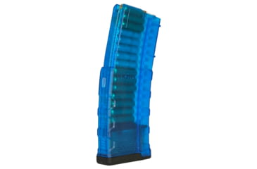 Image of Mission First Tactical EXD Rifle Magazine, AR15, 5.56x45mm, 30 Rounds, Translucent Blue, EXDPM556-T-B-30RD