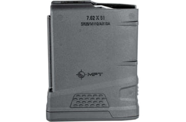 Image of Mission First Tactical Extreme Duty Polymer Magazine, 7.62 x 51 NATO, .308 Winchester, AR10 SR25/M110, 10 Round, Black